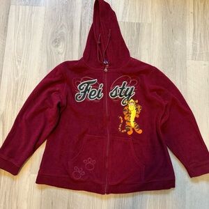 SOLD Vintage Disney Tigger Fiesty Zip Up Hoodie 1X